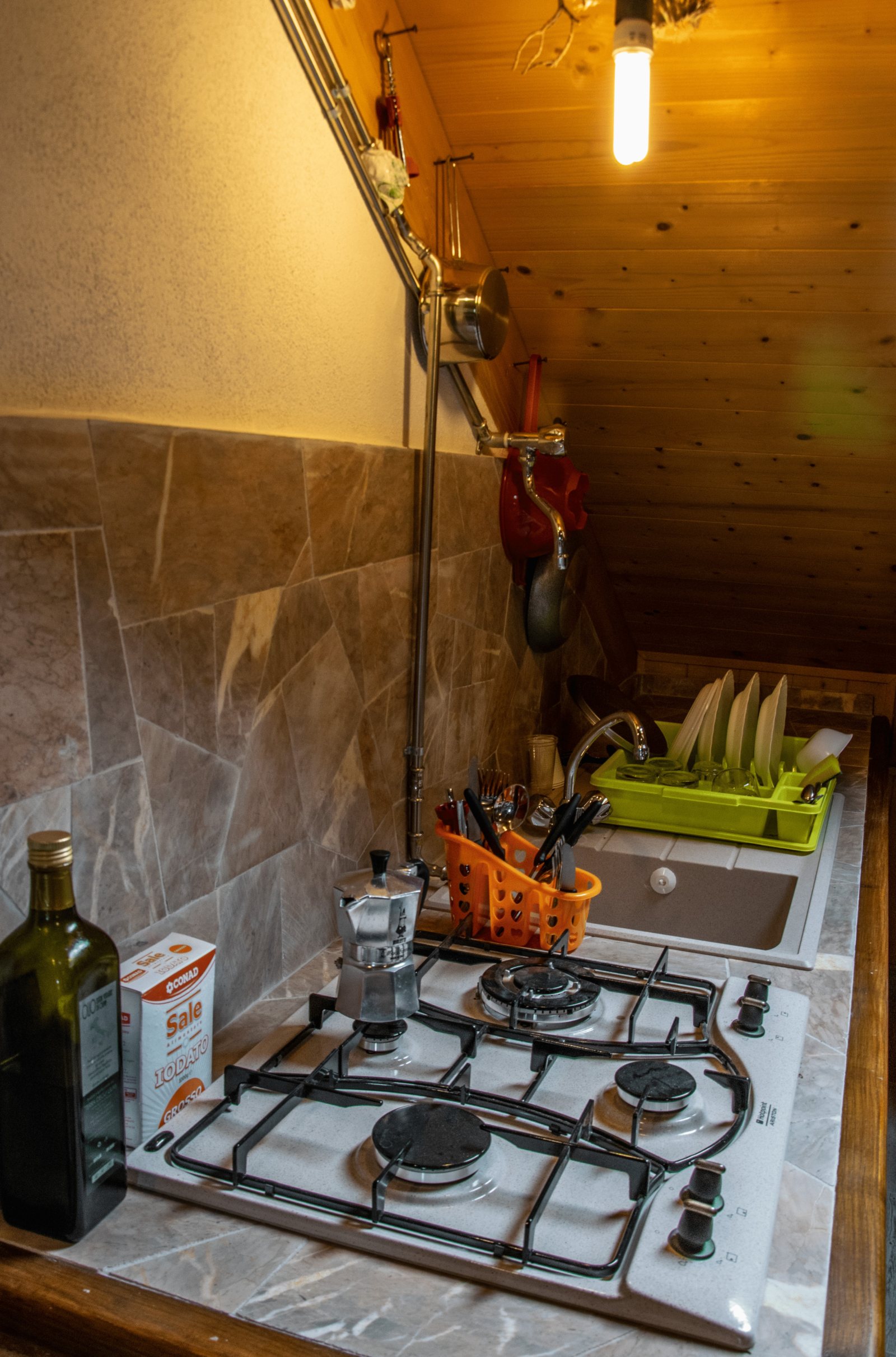 La sala del rifugio